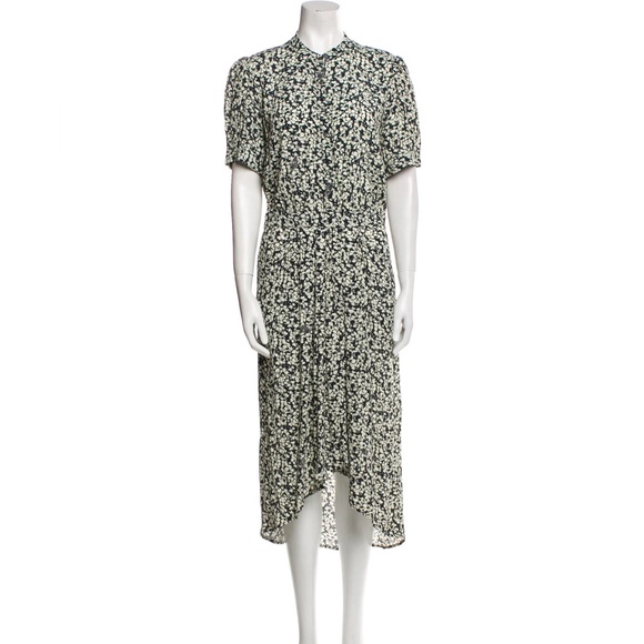 Zadig & Voltaire Rima Dress Floral Midi Dress - Picture 1 of 10
